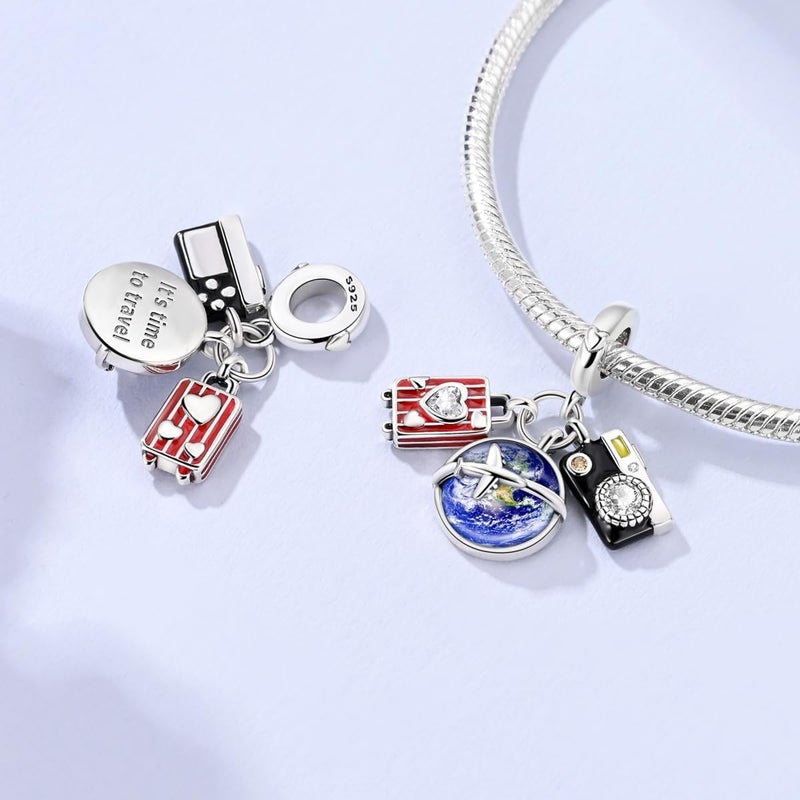 Hapour Store 925 Sterling Silver Charms for Bracelets Necklace European Jewelry Pendant Beads Charm for Women Mom - Image 3